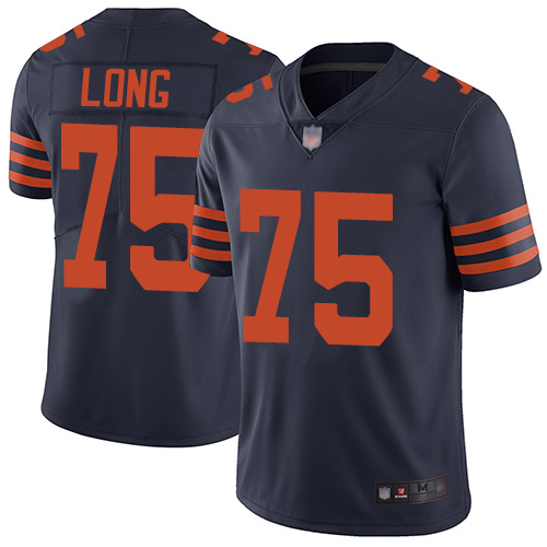 Chicago Bears Limited Navy Blue Men Kyle Long Jersey NFL Football 75 Rush Vapor Untouchable